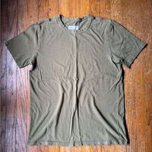 Imogene and Willie Men's T-Shirt In Army Green, Size Large